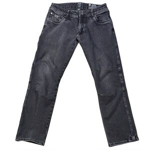 KÜHL Disruptr Black Jeans Men's 32x32 Vintage Dye Work Pants Hiking Outdoorsman